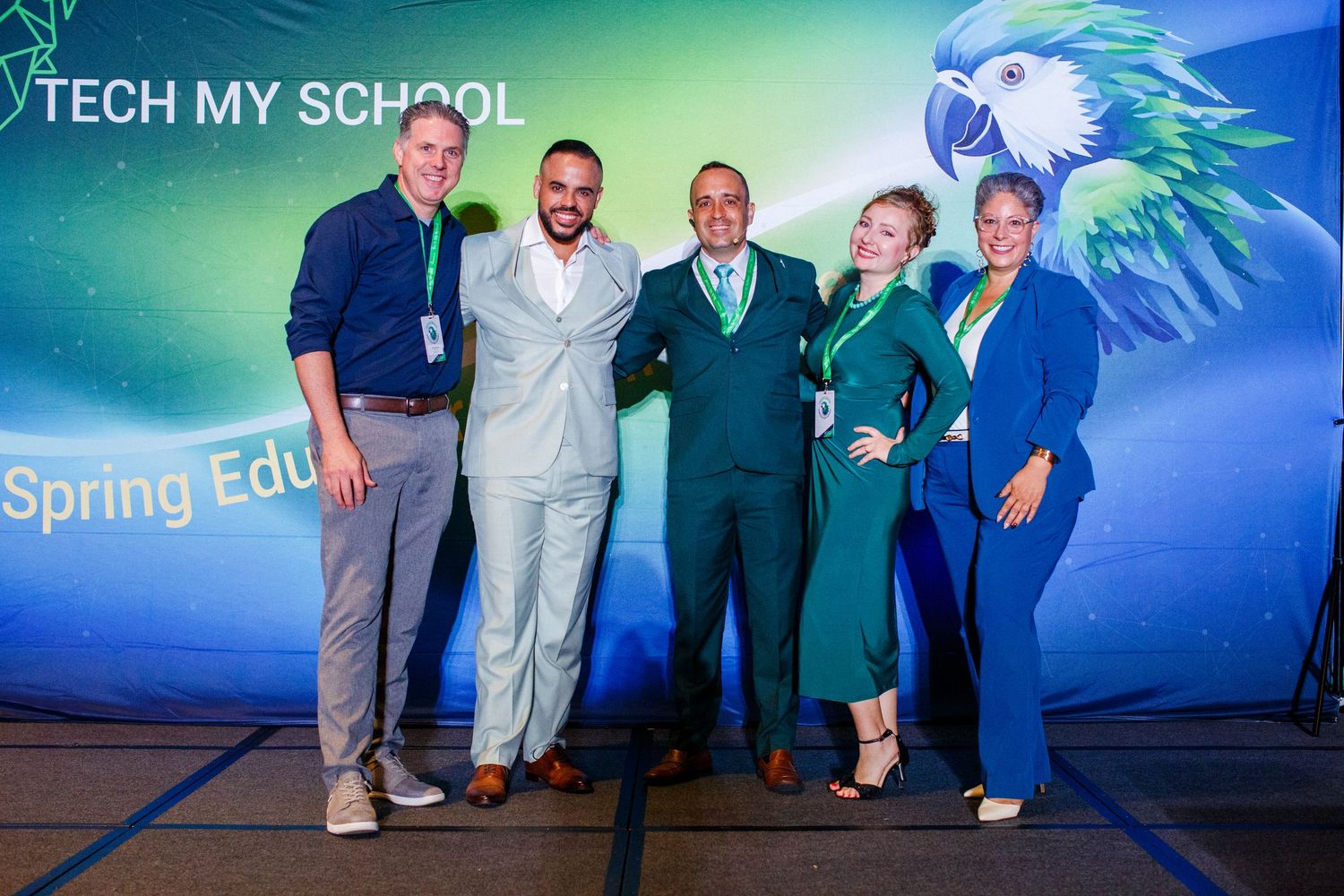 Group conference photo. Tech My School Spring Educators Conference.