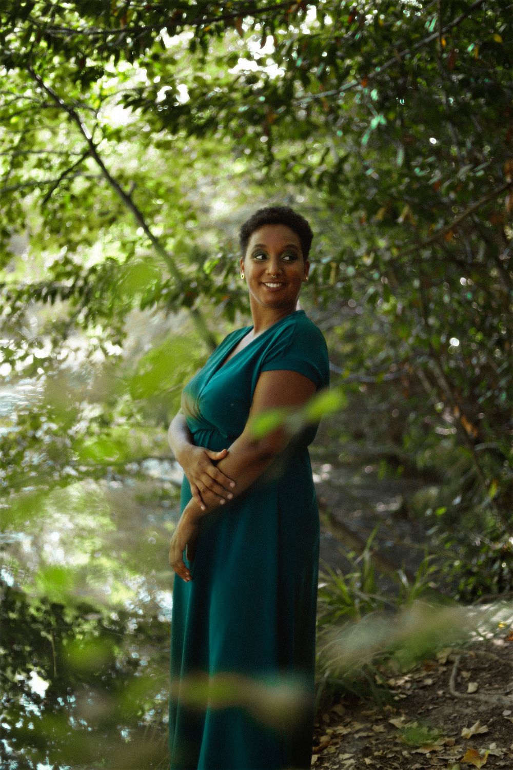 Séance photo par Chaemi Studio, photographe à Montpellier. Shooting créatif de portraits avec pour thème la nature.