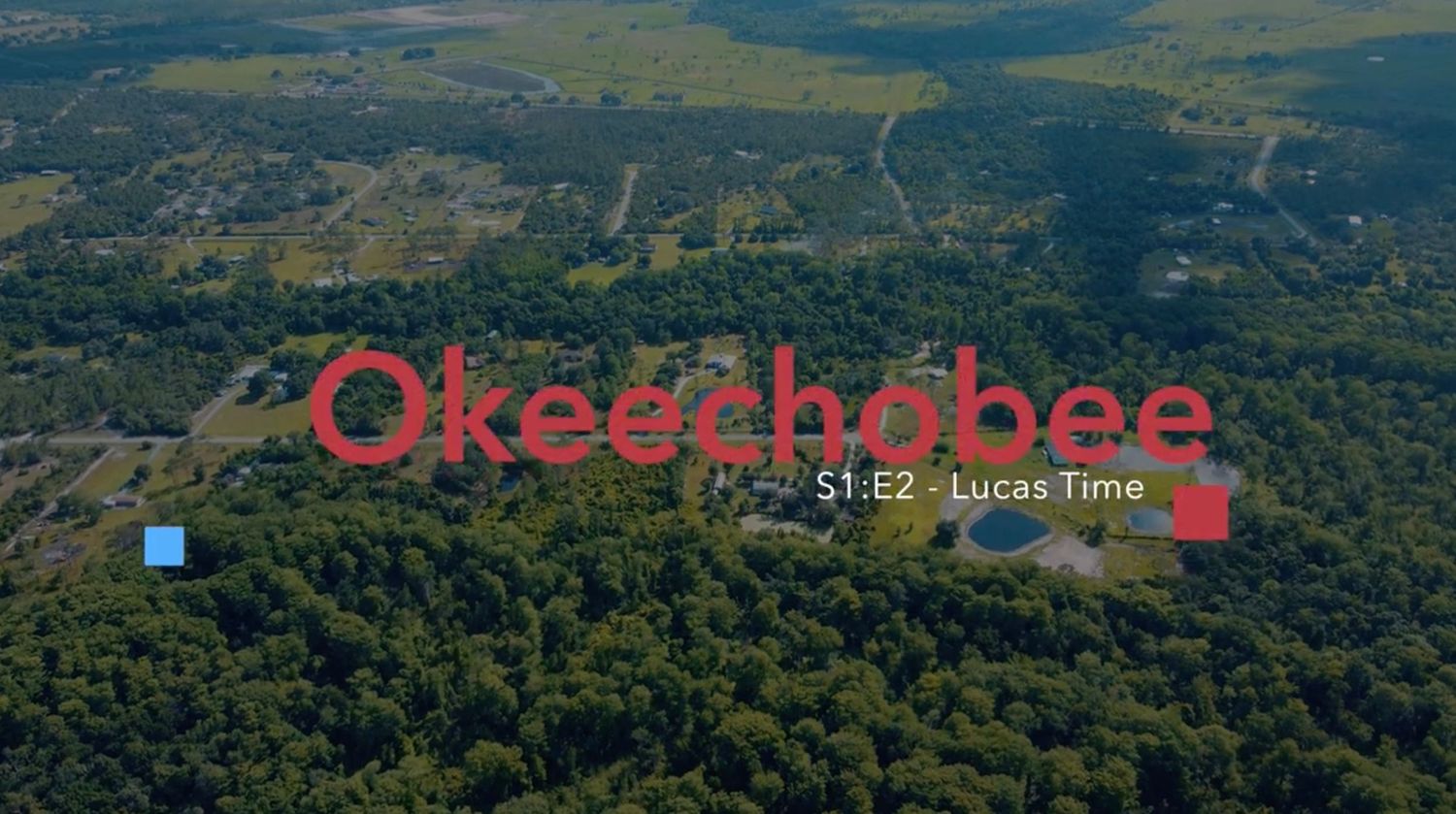 Having a great time with Lucas at Okeechobee, Florida.