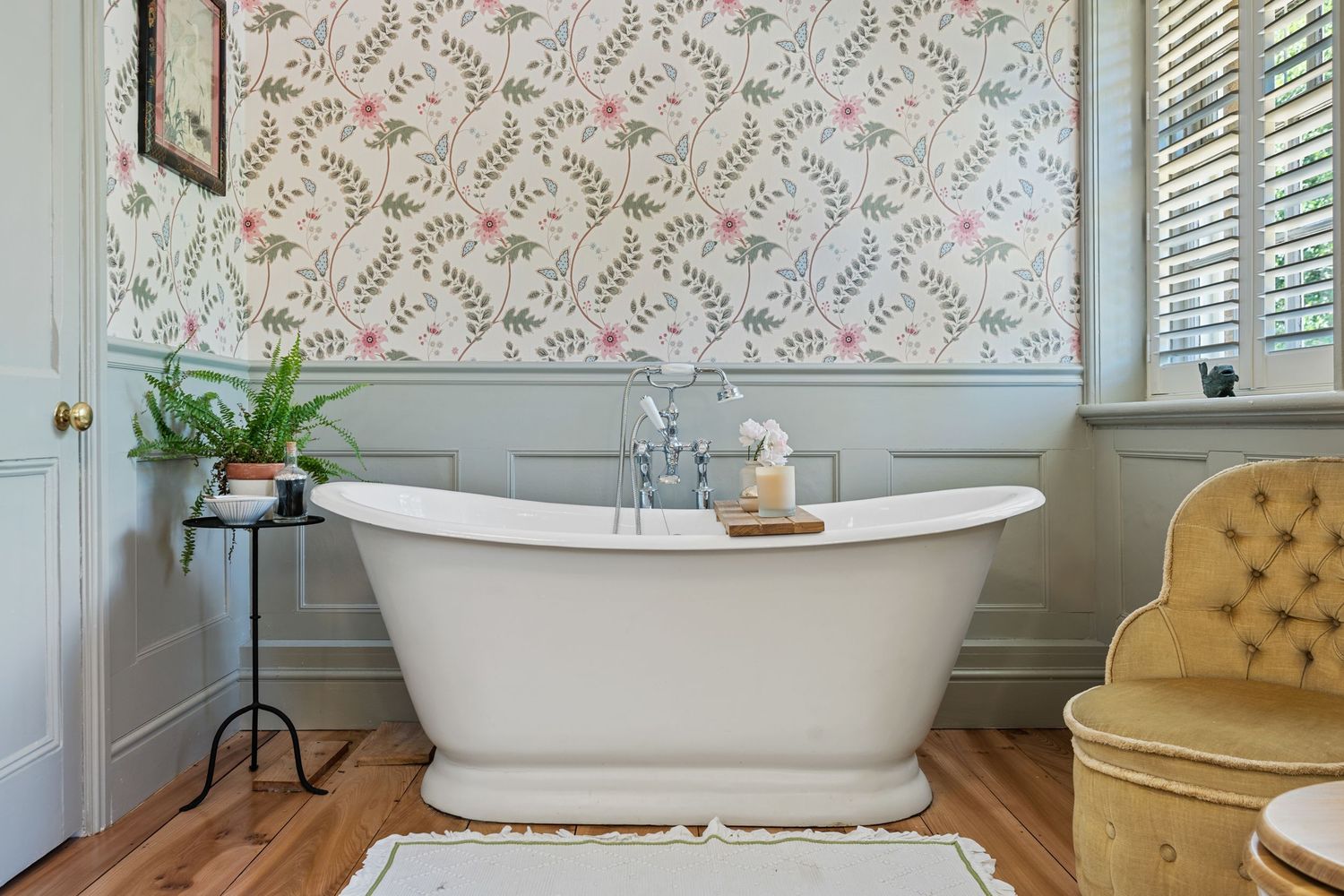 Interiors photography capturing a freestanding bathtub for a real estate property listing.