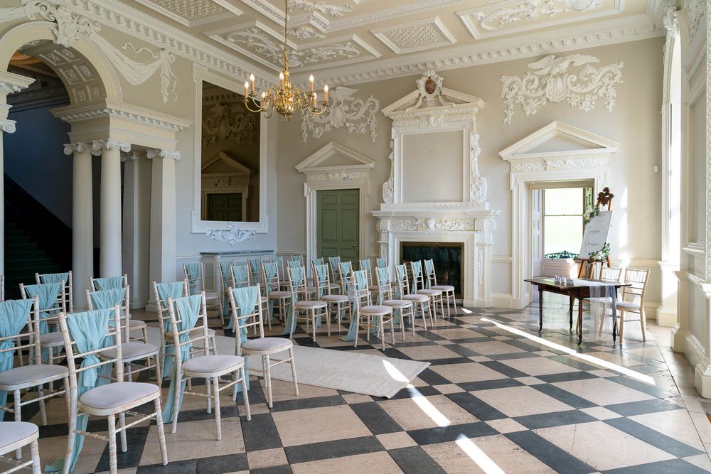 Ceremony interior at Crowcombe Court Somerset Wedding venue