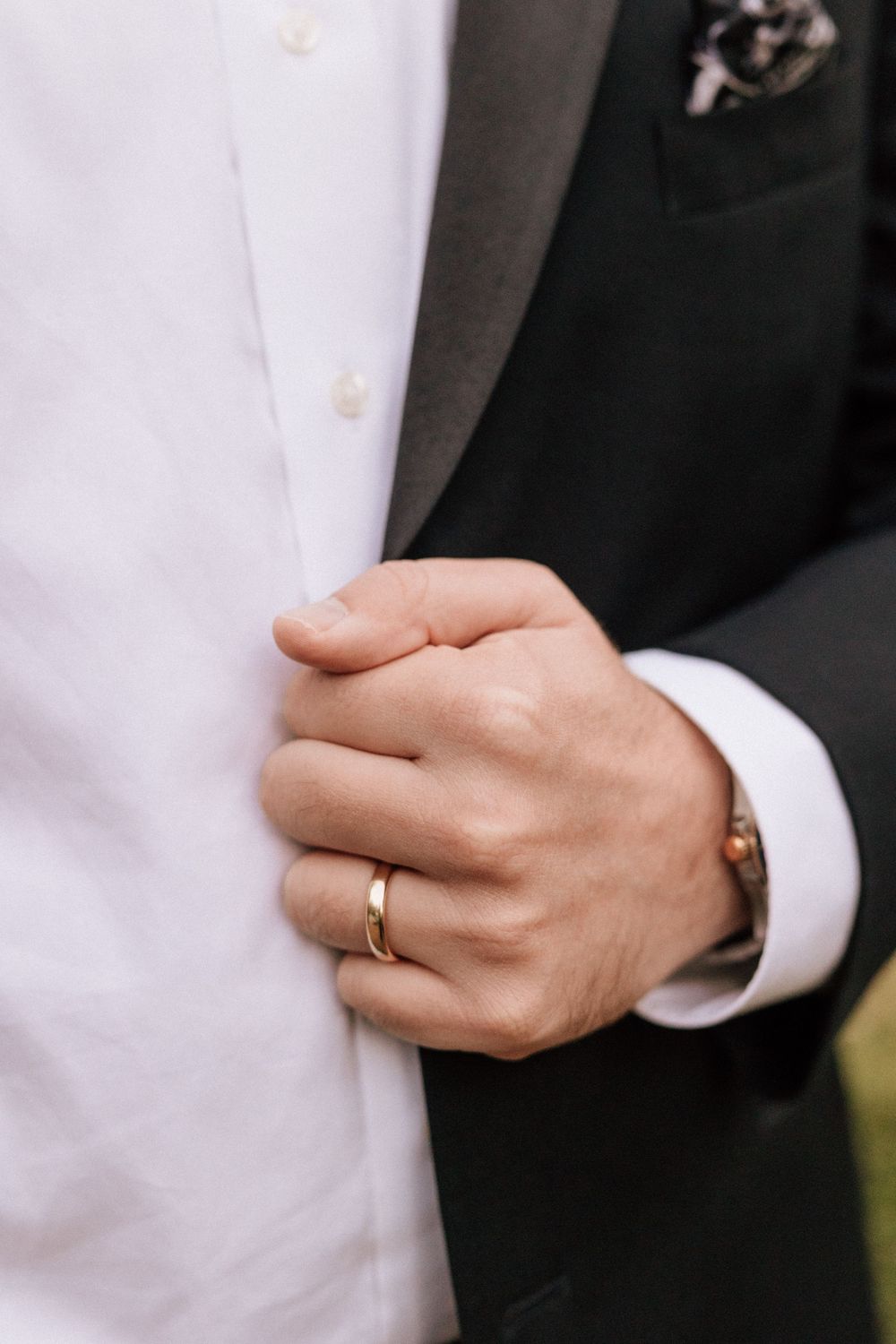 wedding ring showcased on film photography in ca hope ranch wedding