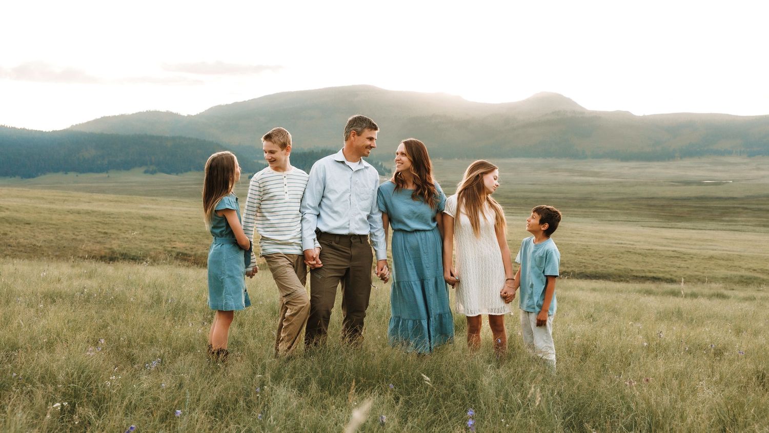 Santa Fe Family Photographer at beautiful mountain valley in Northern New Mexico
