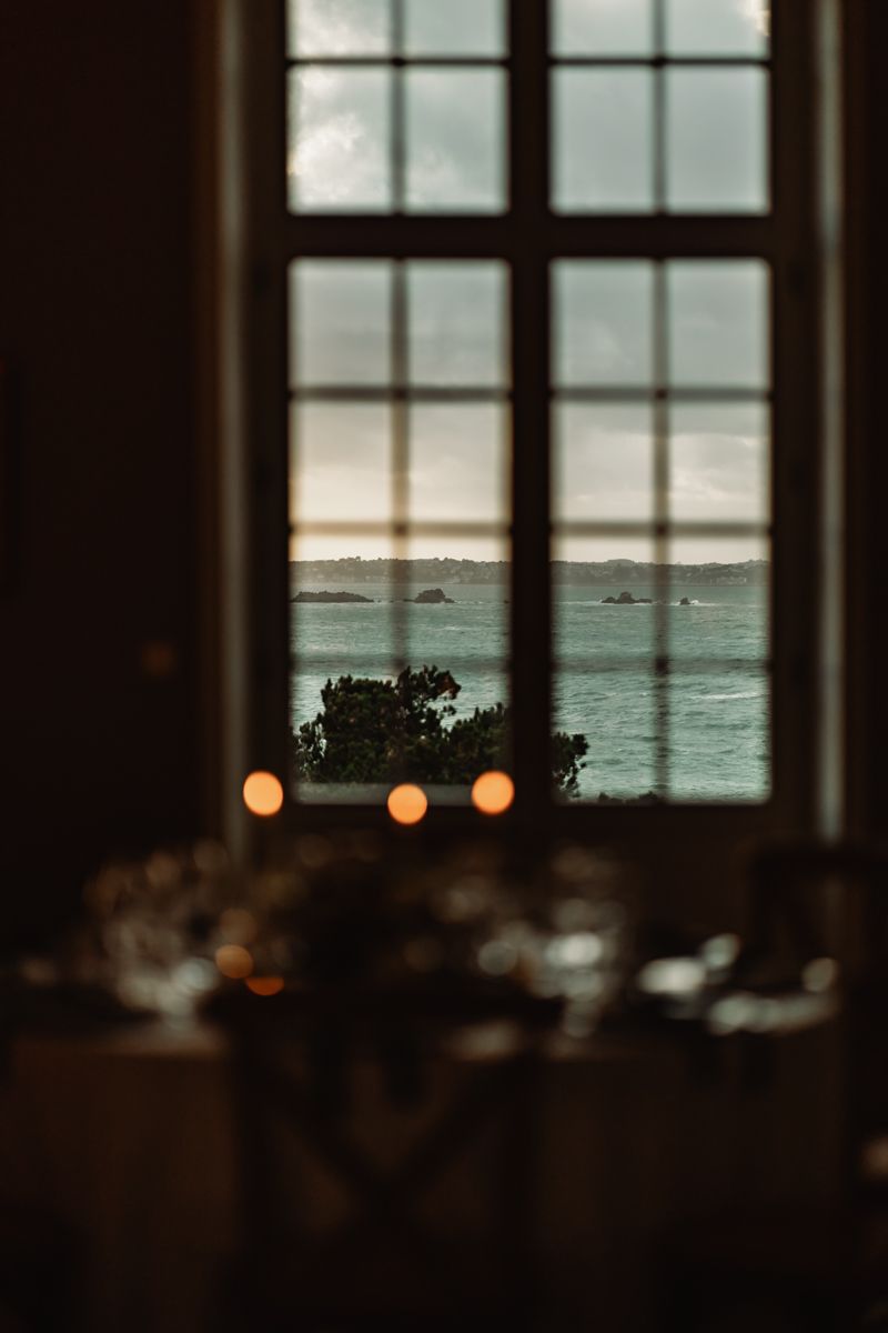 Détails salle de réception du mariage