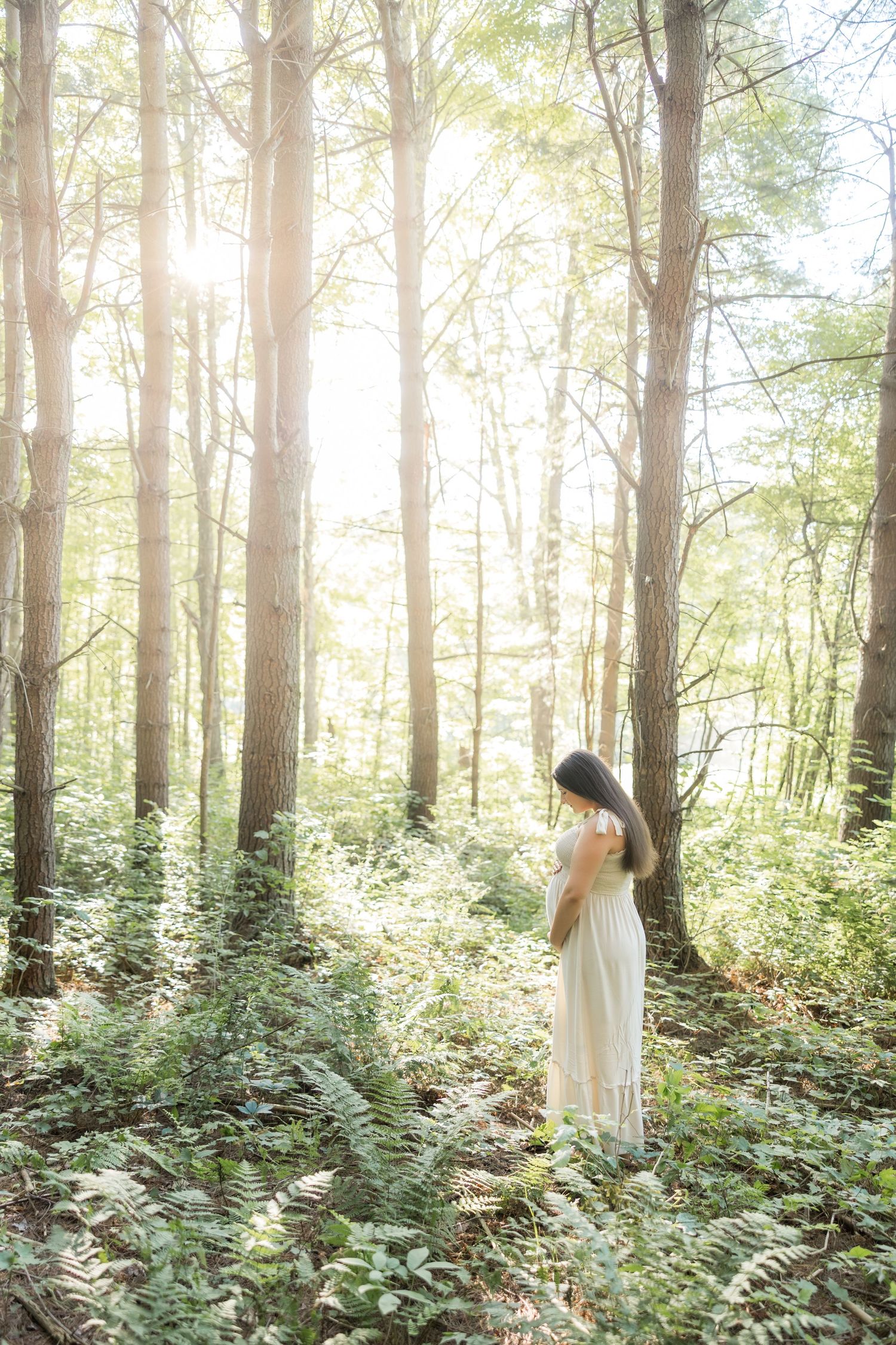 bridge perspective maternity photo