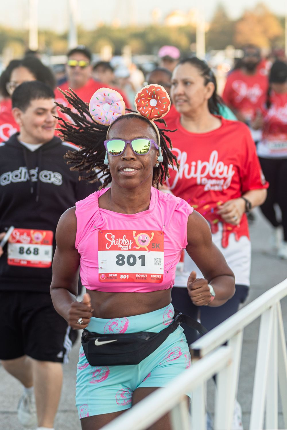 Community 5K run photography at Shipley Donut Dash in Houston TX