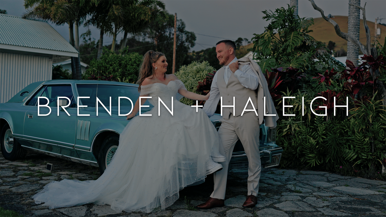 Cinematic wedding highlight film created in Waimea, Hawaii, showcasing a love story. Crafted by Hawaii wedding videographer Everette Ganir.