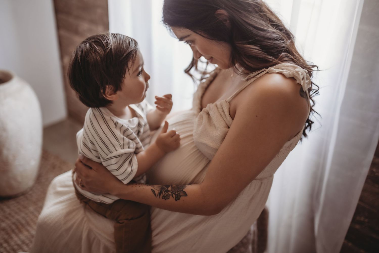 studio maternity session