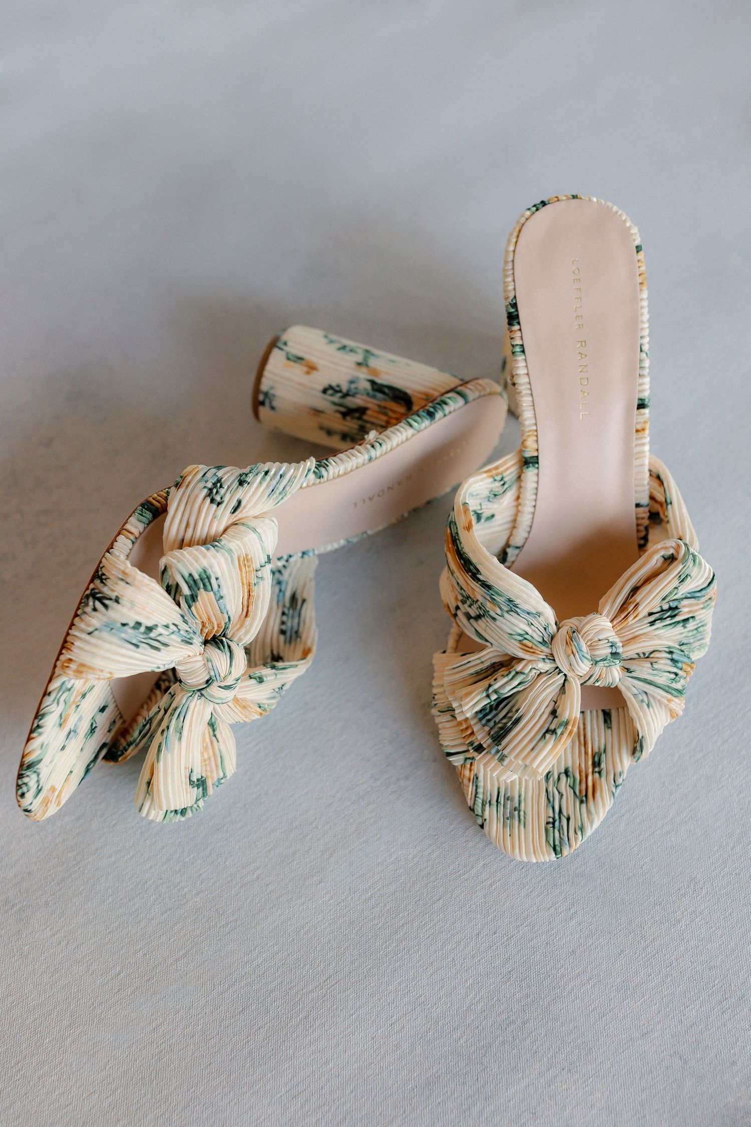wedding/event shoes beautifully displayed