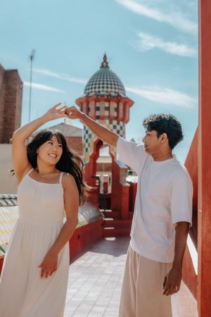 Professional couple photography at Casa Vicens in Barcelona