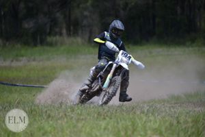 Motorbike in a field