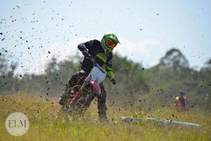 Motorbike in a field