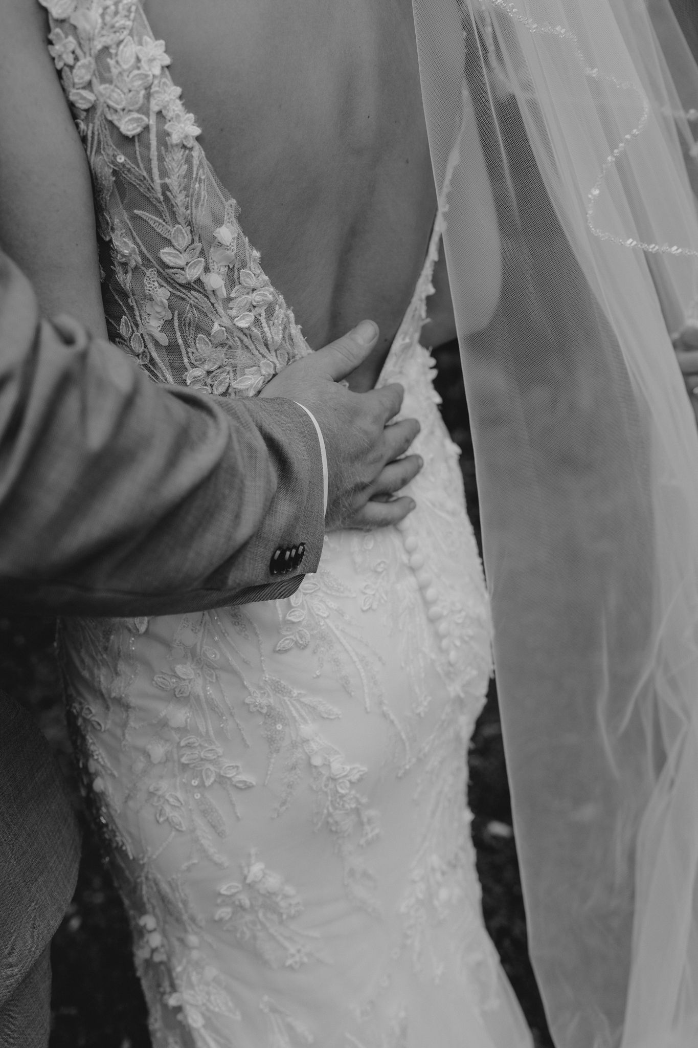 black and white wedding photography taken in Parma MI