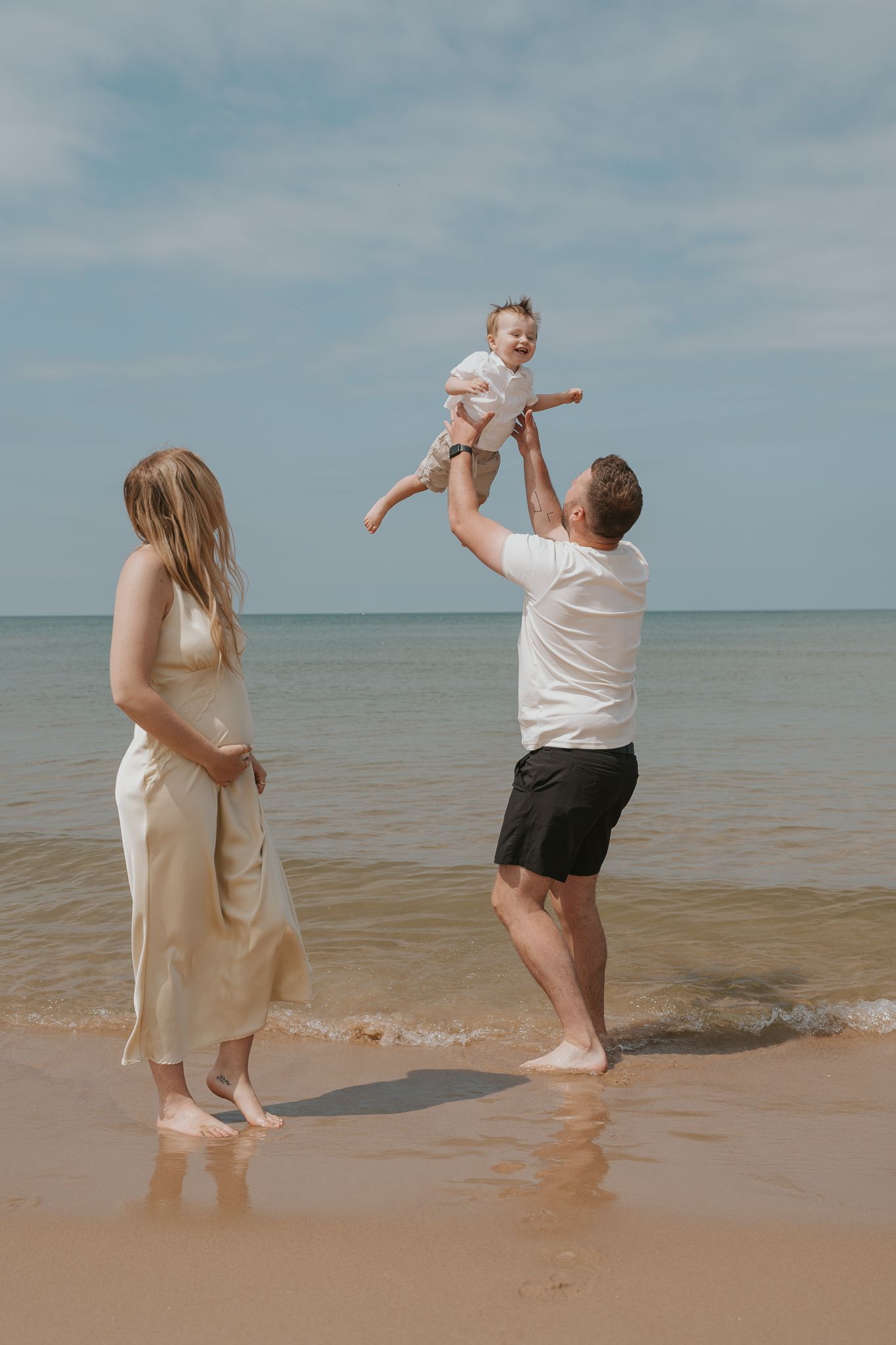 family photography on the beach in South Haven MI