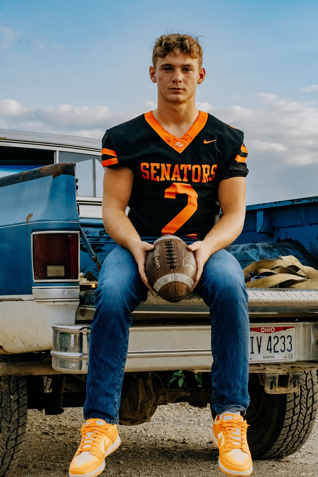 Senior Football Theme Shoot, 2025 seniors, individual