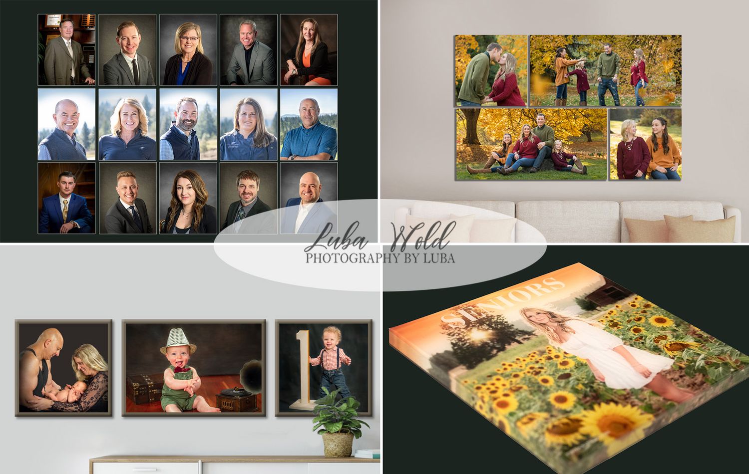 corporate executive headshots family senior portraits wedding albums and children photography by luba wold in post falls idaho photographer