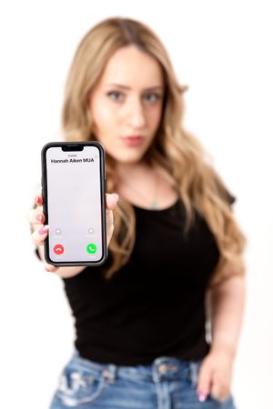 Modern technology lifestyle photos featuring smartphone and smartwatch displays.