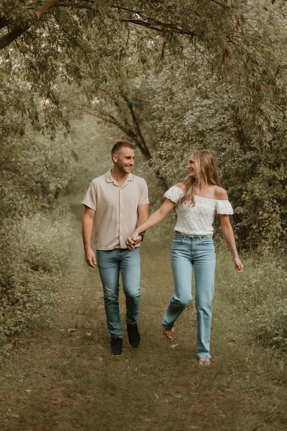 walking couple photo