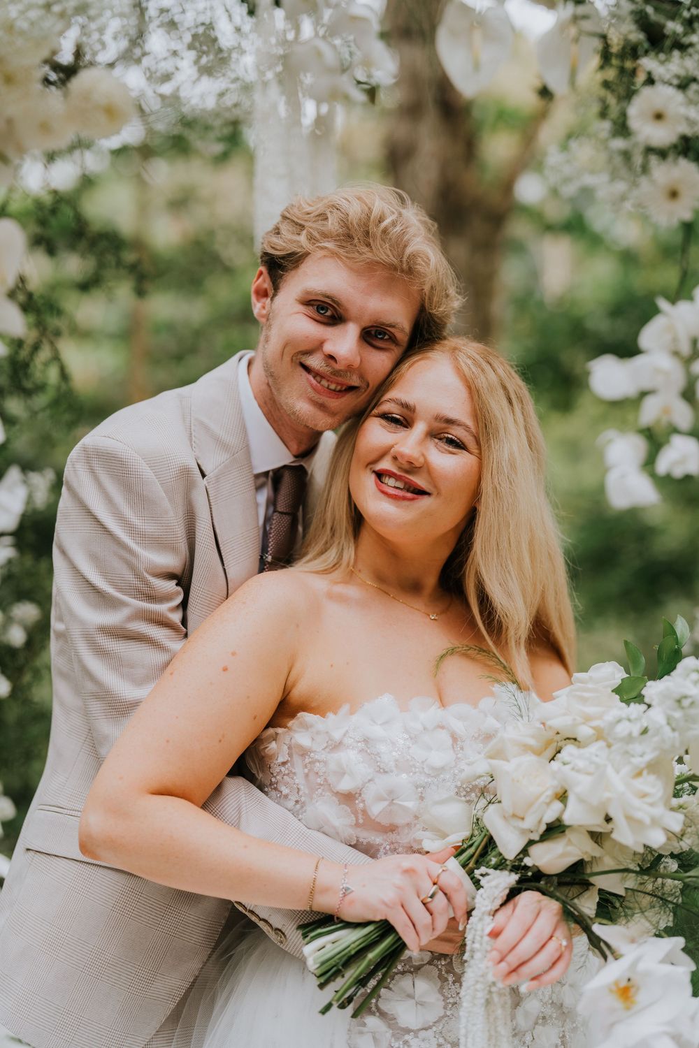 Intimate wedding ceremony at Capella Ubud