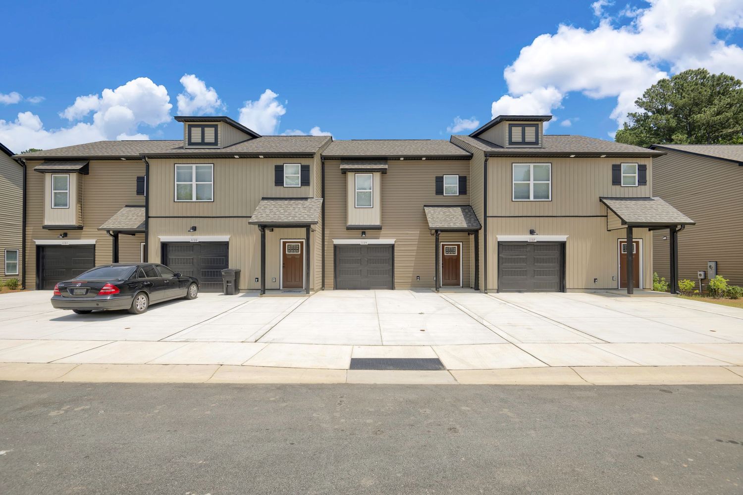 Multifamily townhome property photographed for real estate marketing in Hope Mills North Carolina