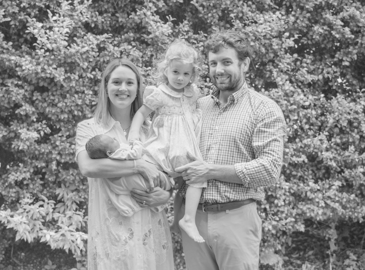 Charleston in-home newborn lifestyle portrait with parents