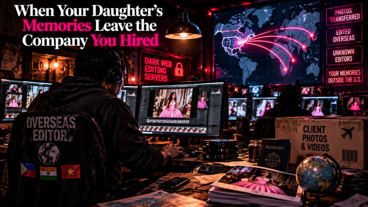 Quinceañera photographer privacy questions: for DFW families asking about who can access their daughter's photos in editing and delivery.