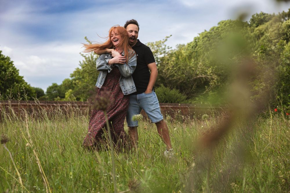 Relaxed engagement photography session in Bramcote Nottingham