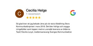 nice words by customer