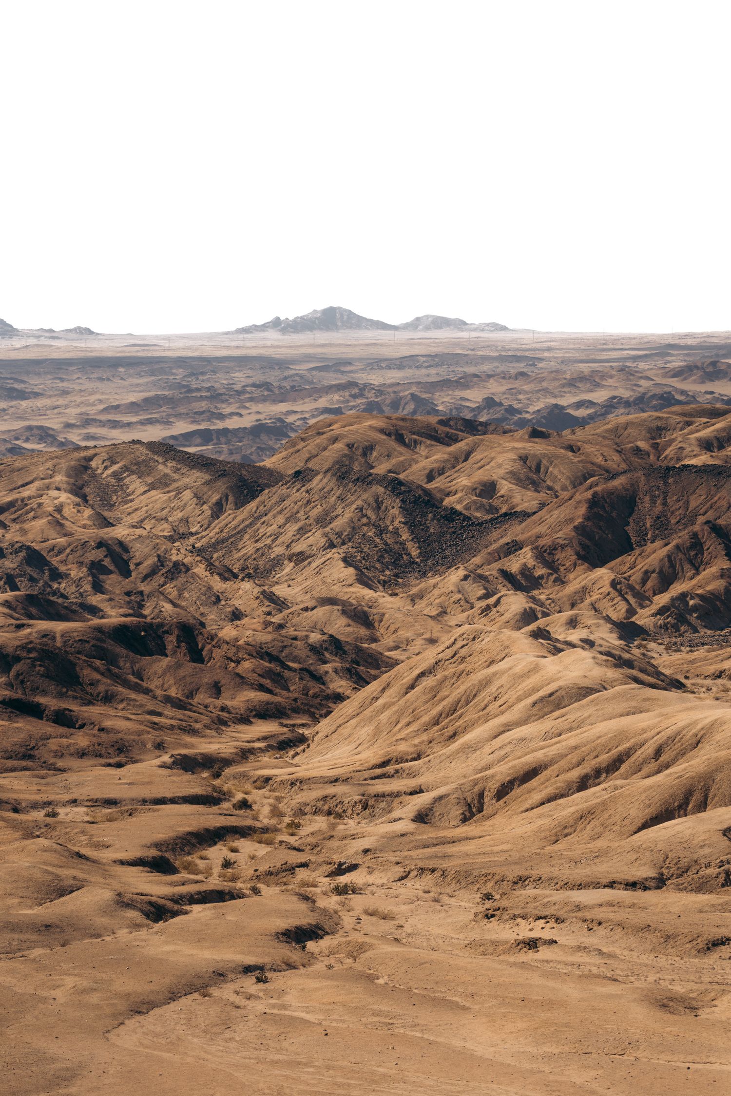 paysage lunaire en namibie, moonlandscape
