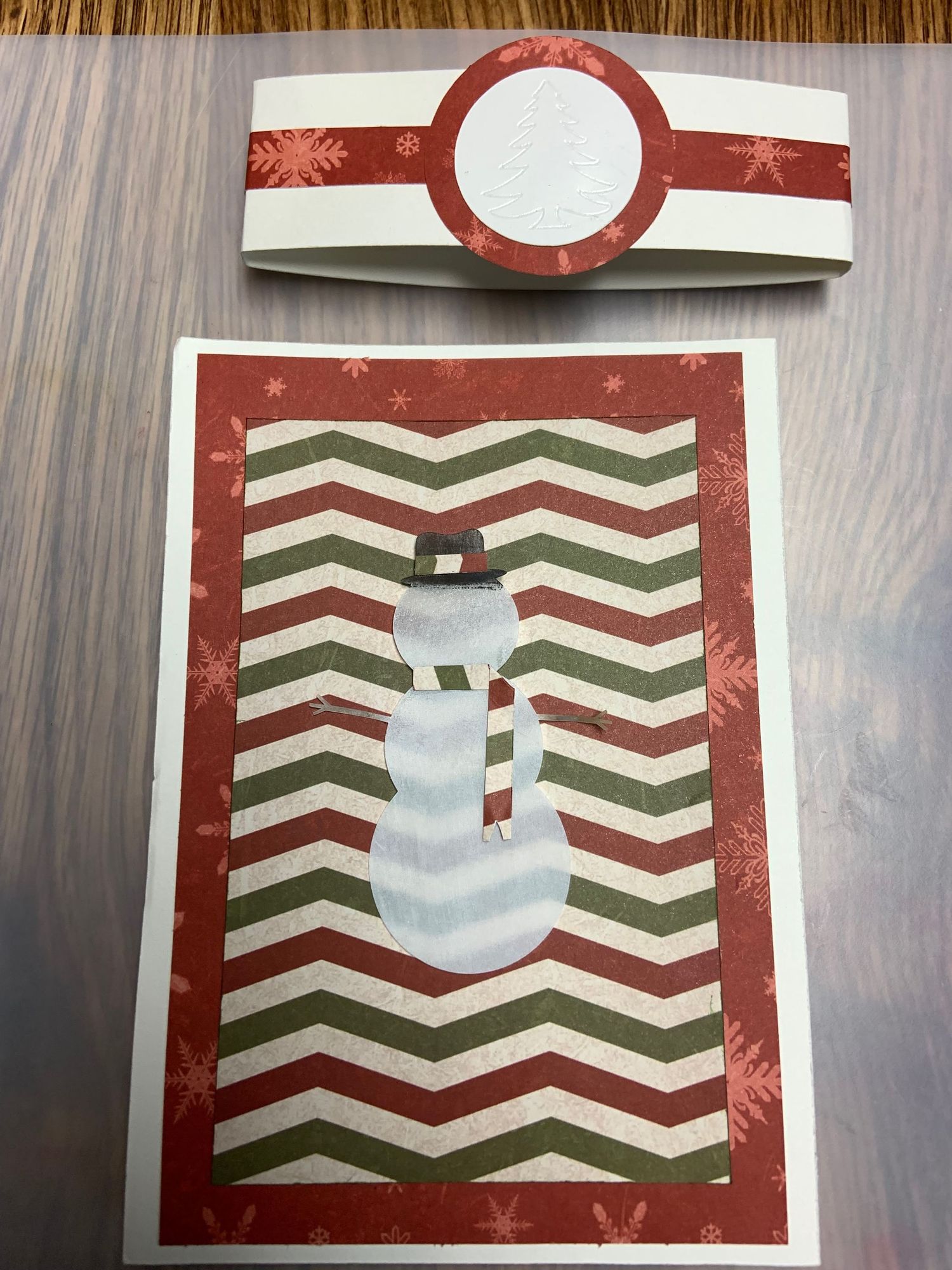 Holiday Card with Vellum Snowman