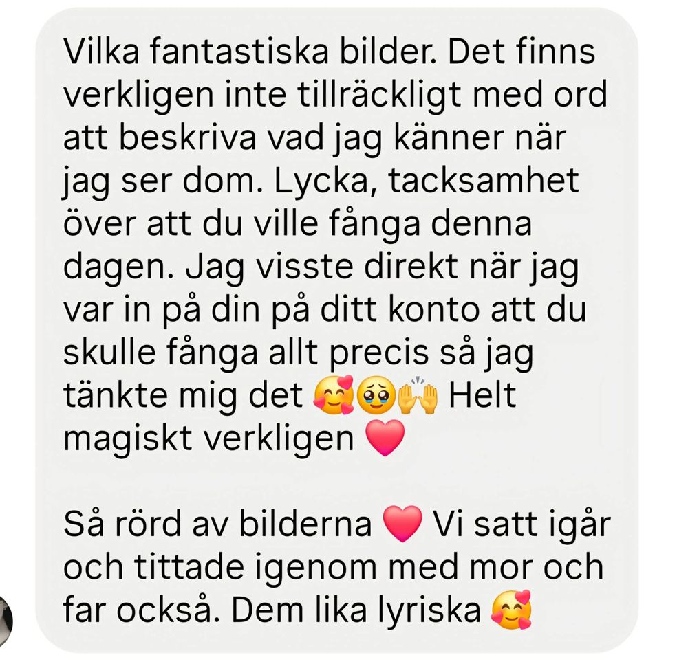 positiva omdömen, positiva recensioner, nöjda kunder, memoriesbym.se, fotograf i västerås