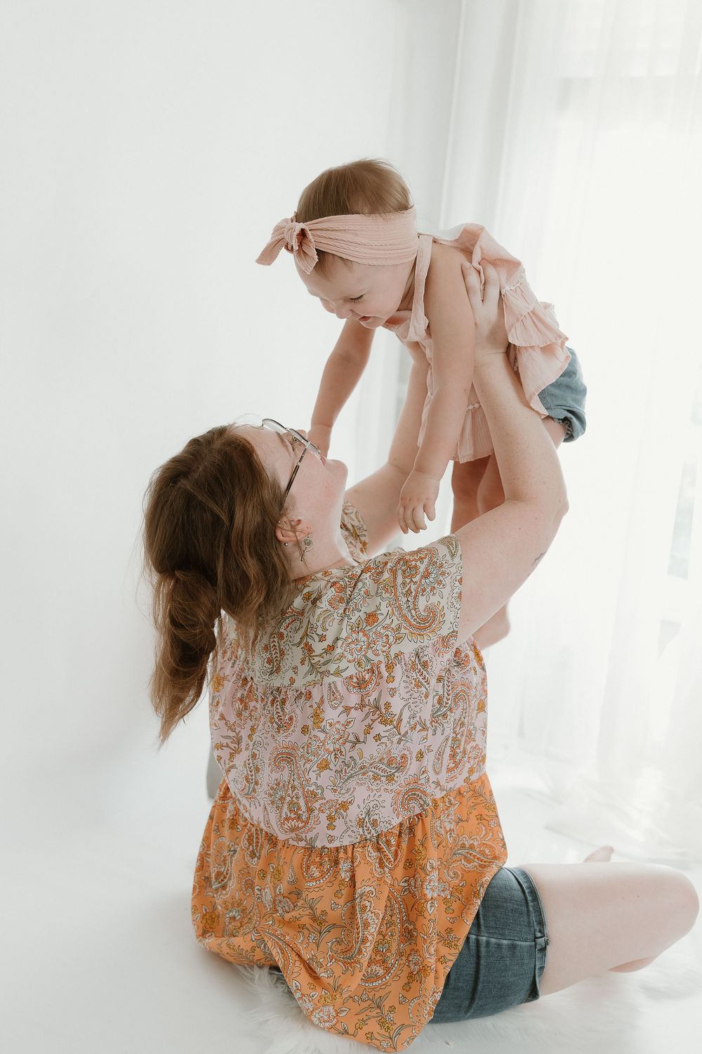 Mommy and Me moments captured during a 2 year old milestone session in Tyler Tx studio Session by East Texas Motherhood Photographer