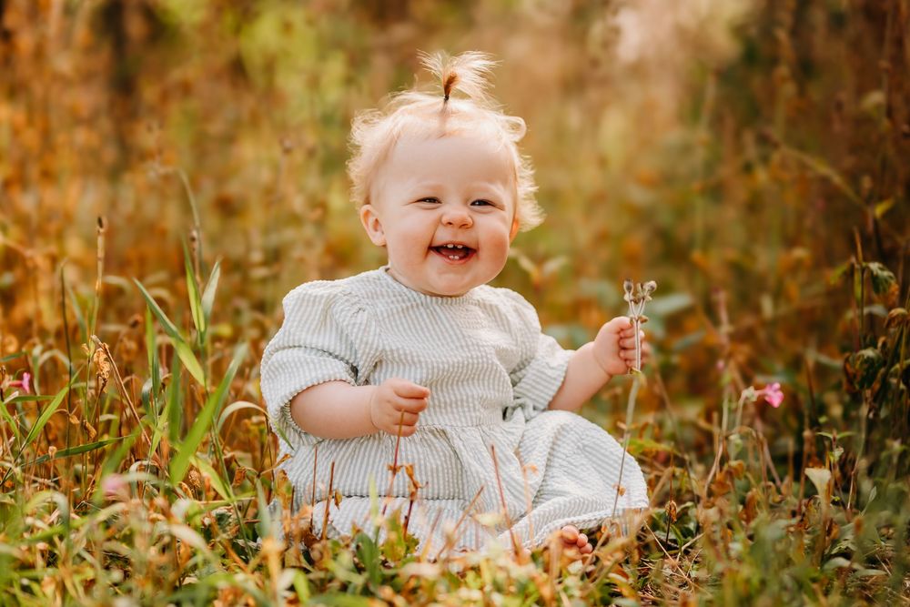 1 års fotografering utendørs på Jæren