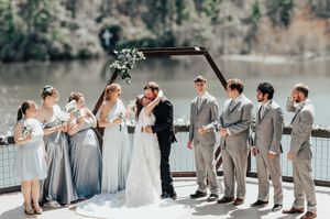 wedding portrait at kanuga inn, hendersonville north carolina