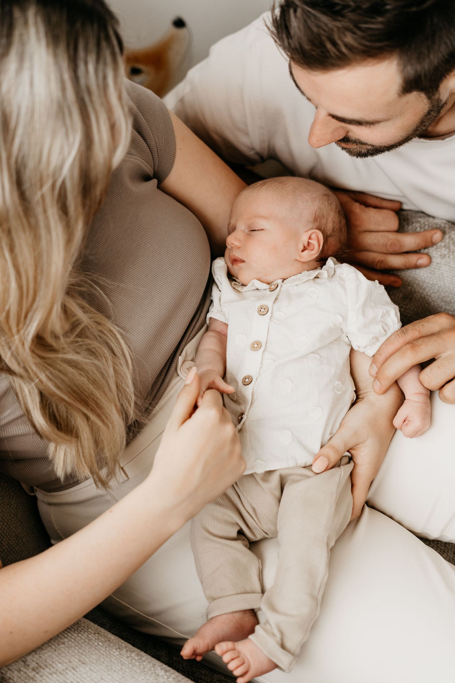 Newbornshoot bij jou thuis