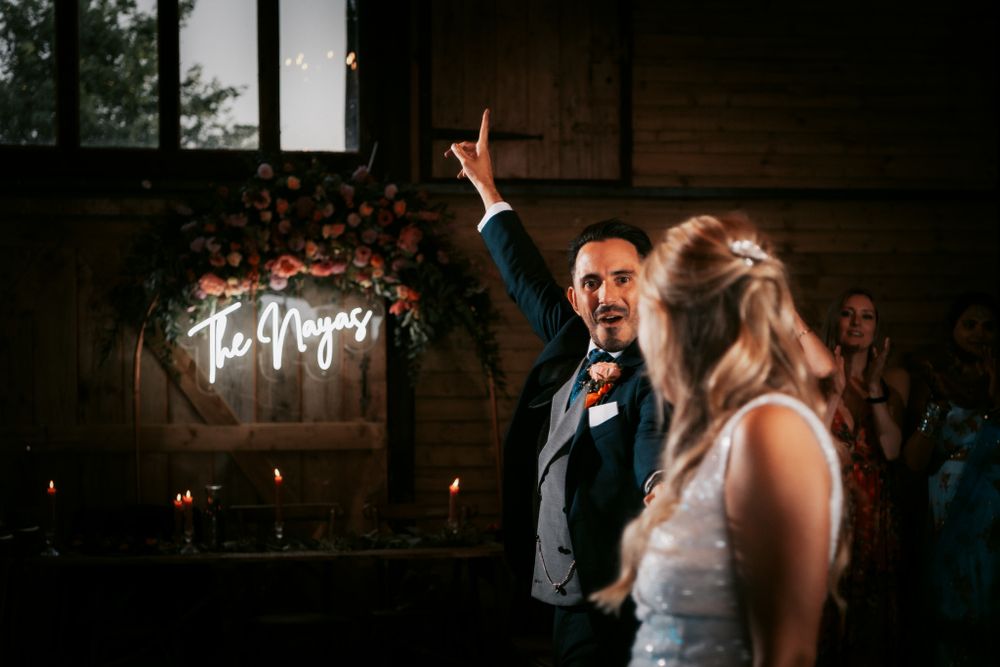 wedding photography the first dance by Rose and Rainbow Photography