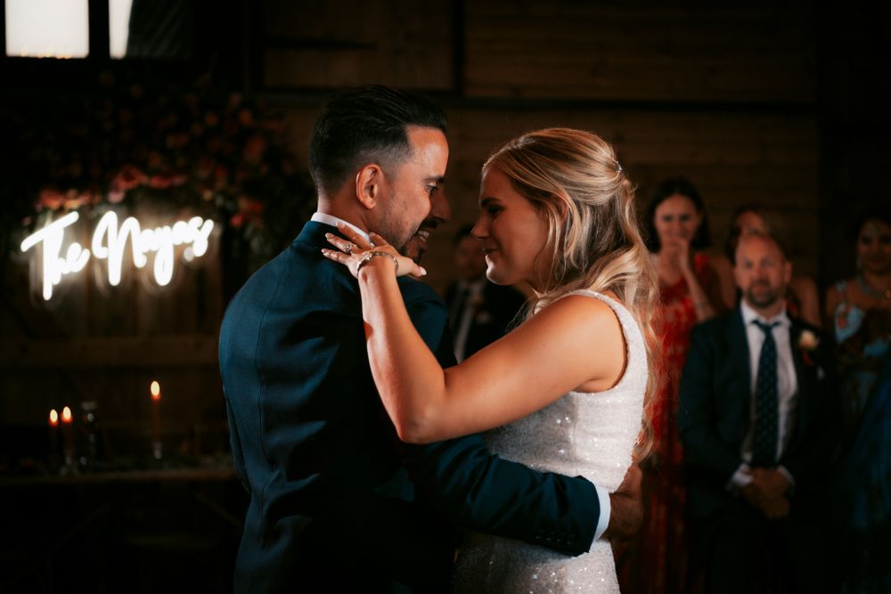 wedding photography the first dance by Rose and Rainbow Photography