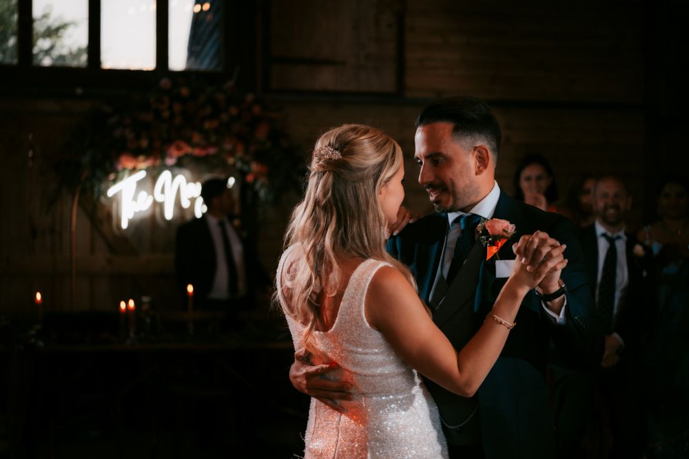 wedding photography the first dance by Rose and Rainbow Photography