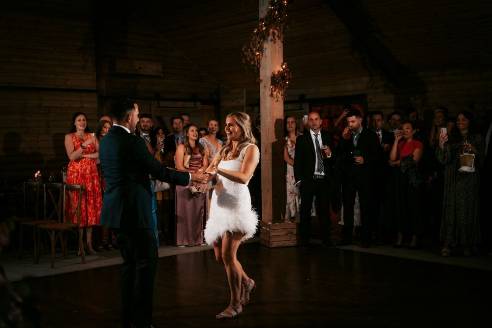 wedding photography the first dance by Rose and Rainbow Photography