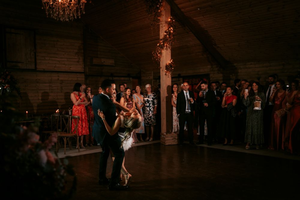 wedding photography the first dance by Rose and Rainbow Photography