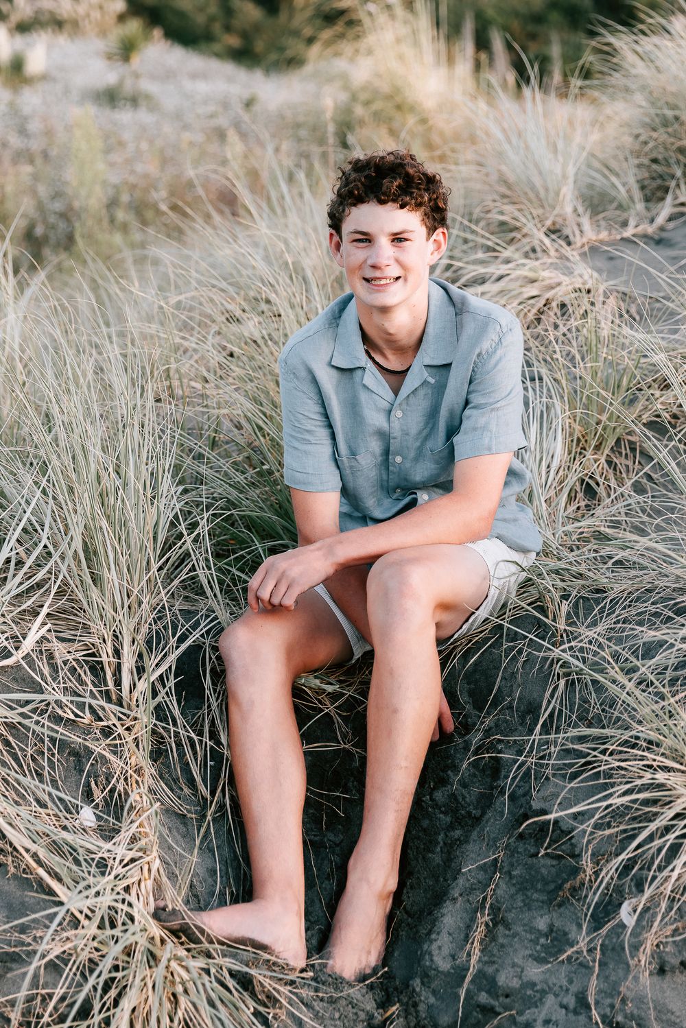 Photo of a boy at a beach