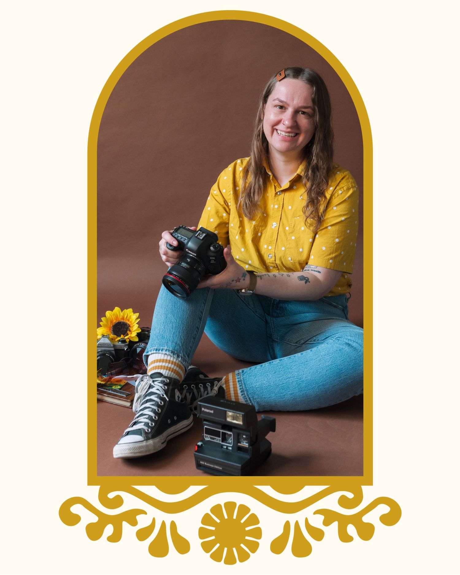 Kimberly Marie Kimble self portrait queer nonbinary birth worker and photographer portland oregon