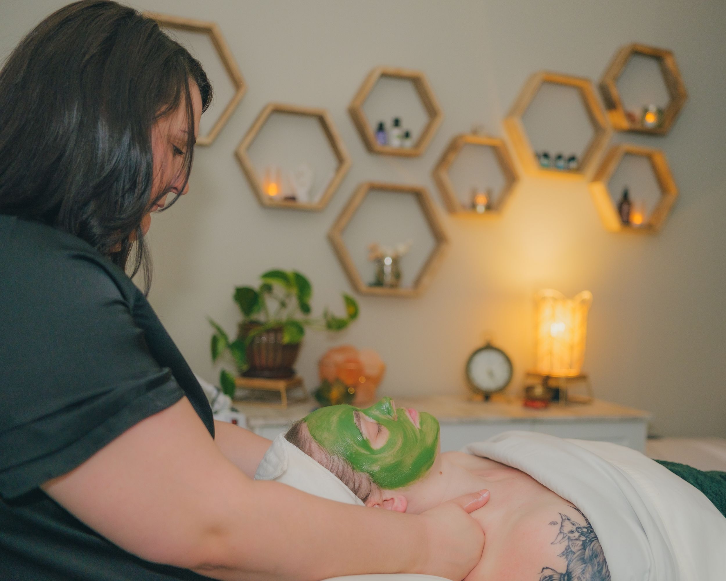 esthetician branding skincare photographer massage
