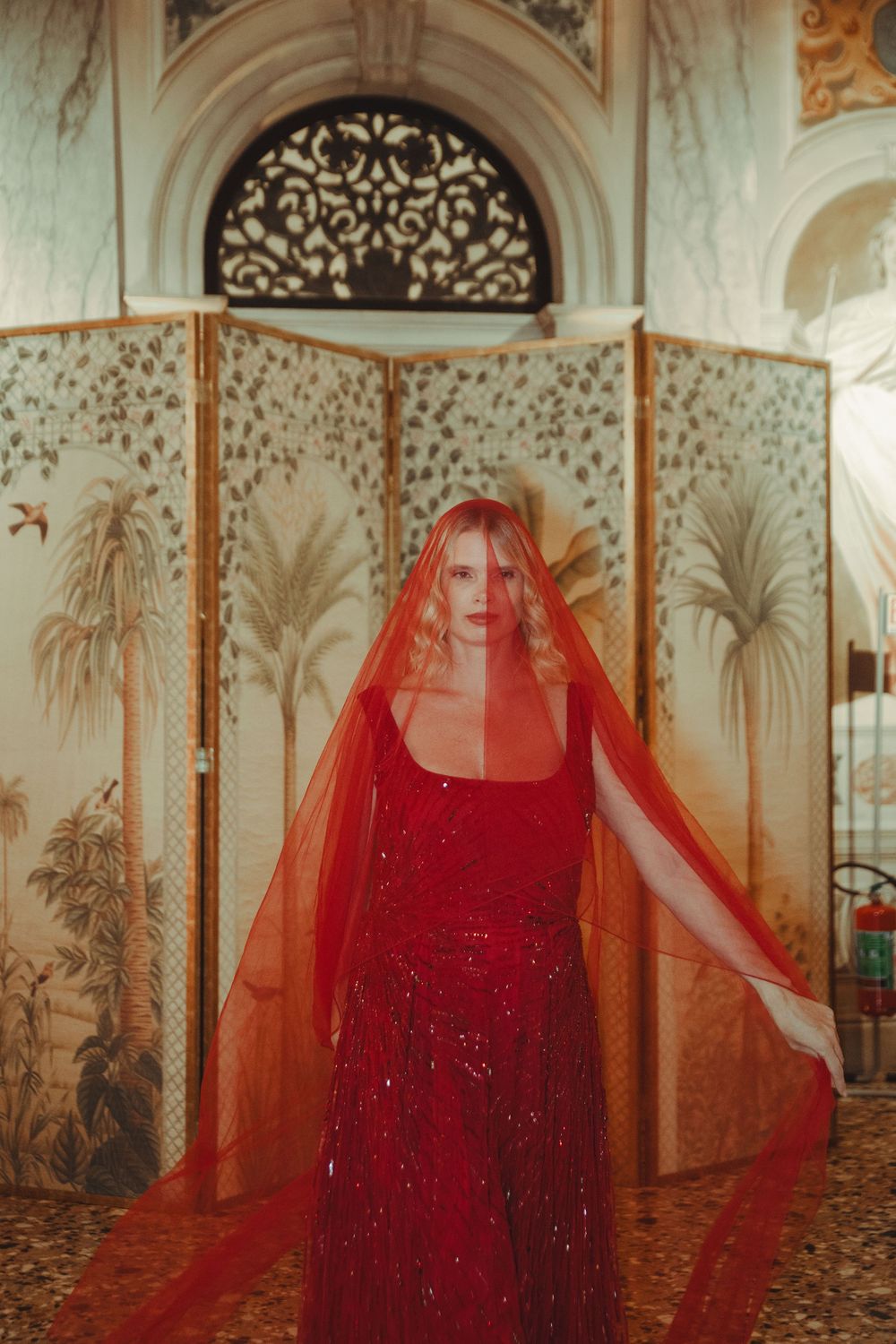 Sfilata di moda per Max Mara Marina Rinaldi in Villa Selvatico a Battaglia Terme.