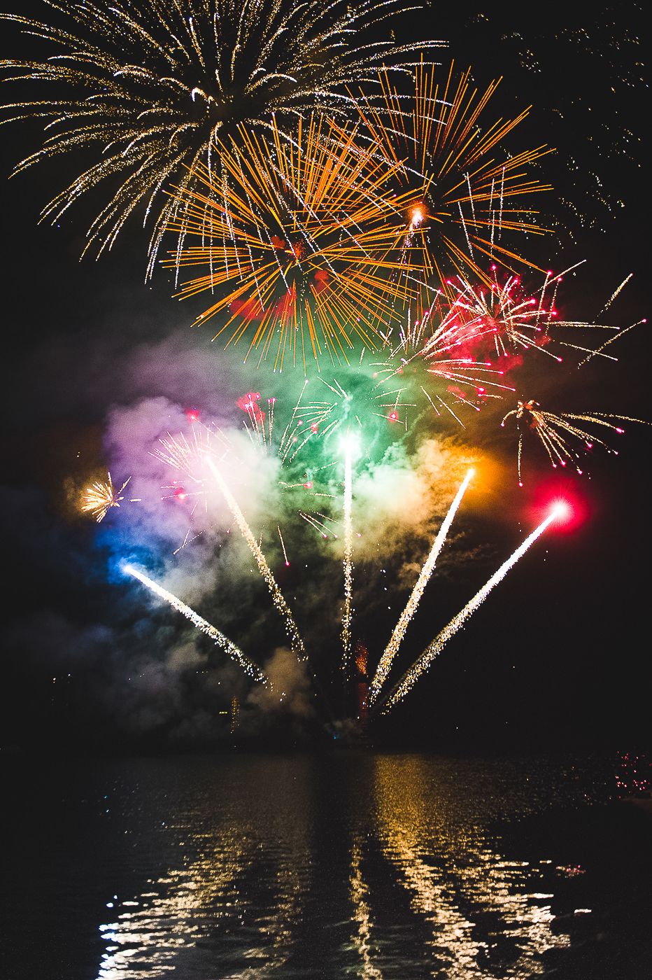 Événement grandiose avec feux d'artifices