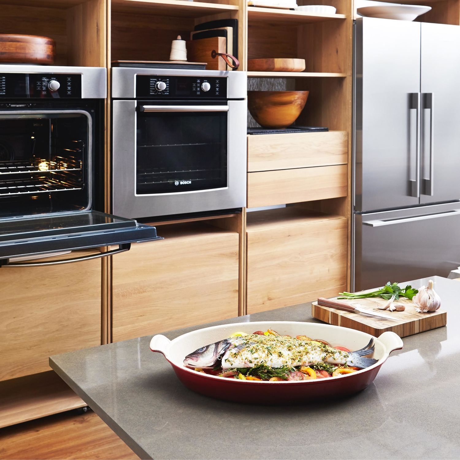 The second Studio Kitchen at Summit 68 with double ovens.