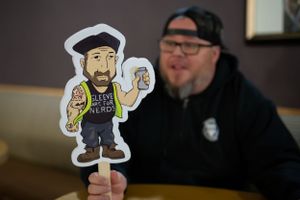 A cartoon sticker character holding a beverage is displayed against a blurred background.
Commercial Photography
Gold Rush