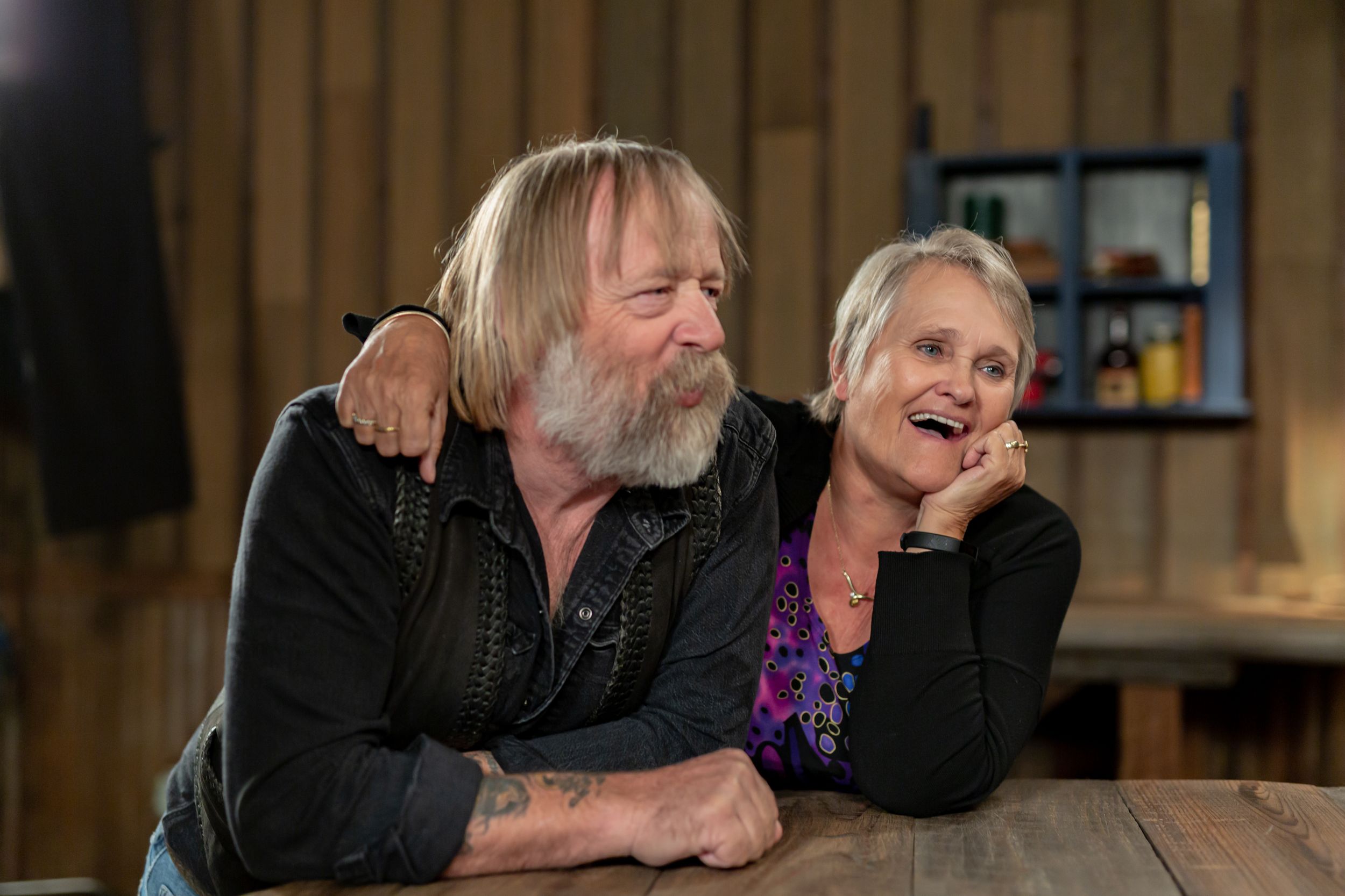A candid moment shows two people laughing together during an interview session.
Commercial Photography
Gold Rush