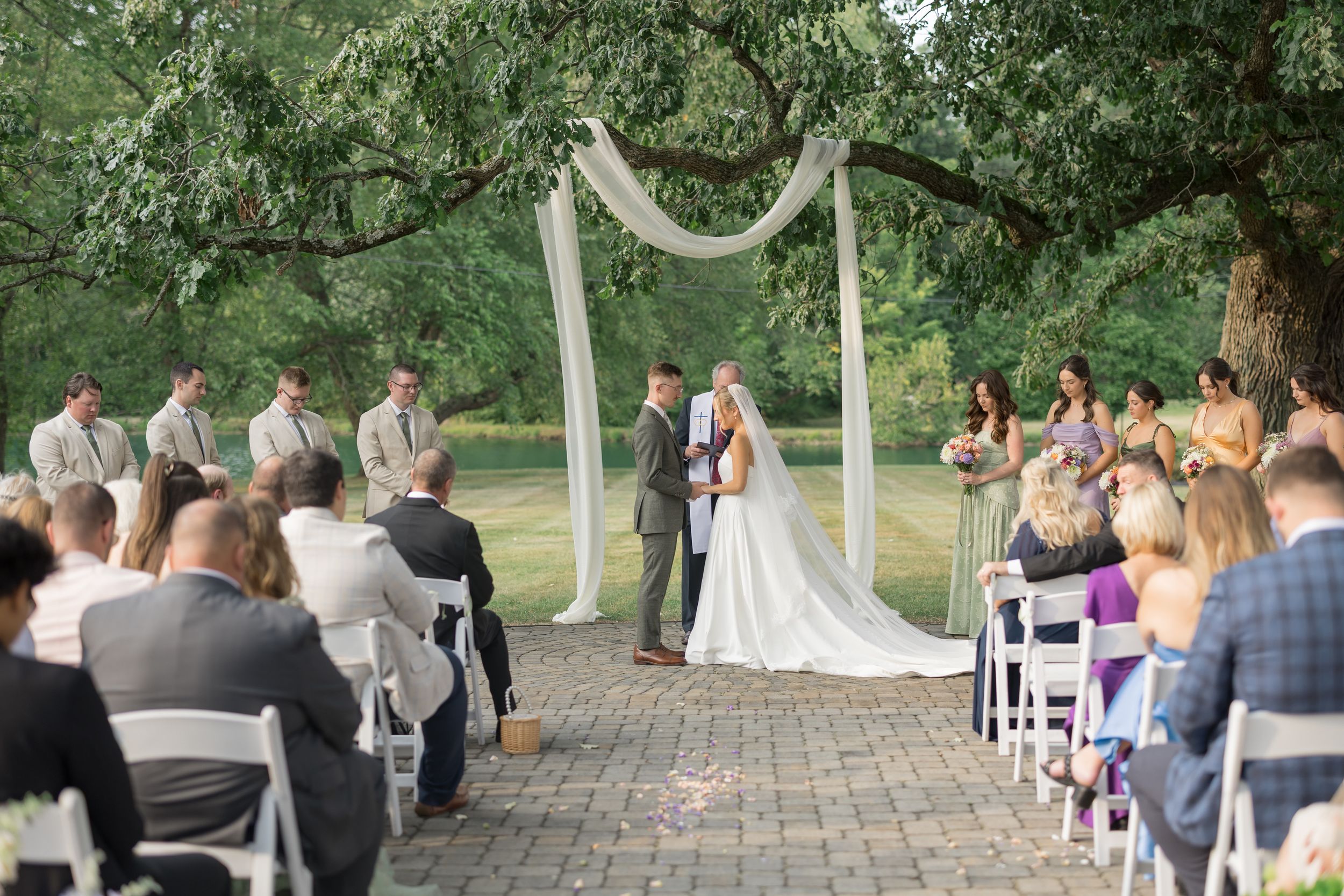 wedding ceremony photographed by life by jude photography / judith sumner