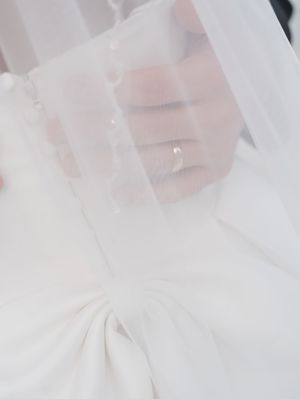 close up photo of newly married couple photographed by life by jude photography / judith sumner